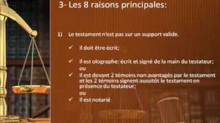 contester un testament pour quelles raisons wwwContesterUnTestamentcom [upl. by Aphrodite971]