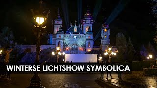 Lichtshow op Pardoes Promenade tijdens Winter Efteling 20232024 Symbolica [upl. by Byrann]