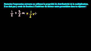 Factoriser une expression avec des fractions [upl. by Tawnya]