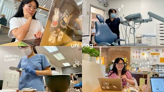 week in the life of a dental student 🦷 lots of labs amp studying at cafes [upl. by Lang]