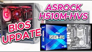 ASROCK H510MHVS BIOS Update  ASROCK H510MHVS BIOS Settings [upl. by Kantos]