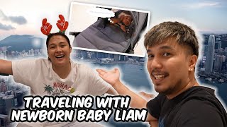 TRAVELING WITH NEWBORN BABY LIAM  BenLy [upl. by Yrolam851]