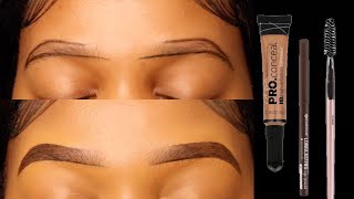 EASY HOW TO DO YOUR EYEBROWS FOR BEGINNERS 2023  TebelloRapabi [upl. by Margaretta]