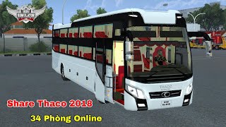 Share Mod Thaco 2018 34 Phòng Online BUSSID [upl. by Chilson39]