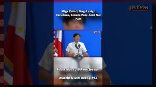 Migz Zubiri Nag Resign Escudero Senate President Na Part 3 news philippines marcos [upl. by Penelopa]