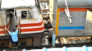 WAP5 Loco coupling  KANPUR SHATABDI Exp amp Departure from New Delhi [upl. by Susie449]