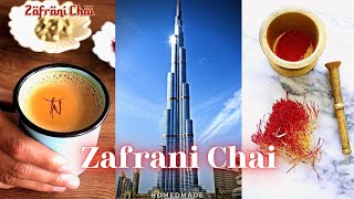 Dubai Style Zafrani chai recipe  Dubai Famous Saffron tea recipe [upl. by Adrianne]