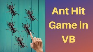 How to Make Game in Visual Studio Ant hit game in vb [upl. by Imrots]