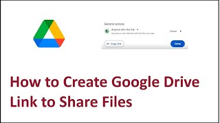 How to Create Google Drive Link to Share Files [upl. by Ihtak750]