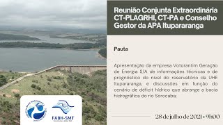 Reunião conjunta CTPLAGRHI e CTPA CBHSMT 28072021 [upl. by Farr]