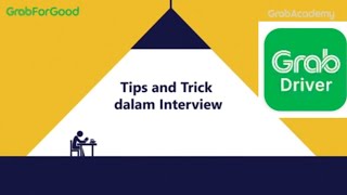 Grab Academy Tips dan Trick Dalam Interview [upl. by Kreager]