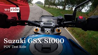 Suzuki GSXS1000 2023  POV Test Ride [upl. by Odrahcir]