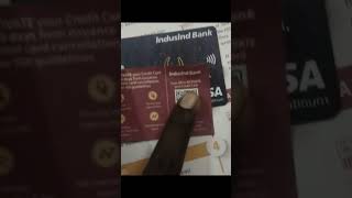 Indsind bank credit card unboxing open credit card [upl. by Anaidirib356]