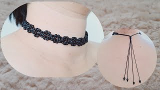 I make MANY and SELL them all🌸👆How to make choker very easy and popular and best sellerDIY [upl. by Angelico]