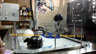 Robotic Helmet Spray Painting Machine for Motorcycle Helmet Automatic Coating Plant [upl. by Primrosa382]