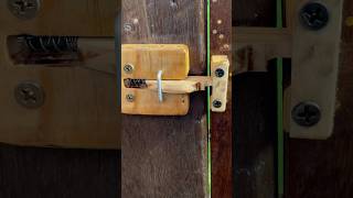 Simple idea with gate latch lock  mechanism lock  DIY  Craft design [upl. by Gypsie]