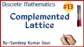 Complemented Lattice  Discrete Mathematics in Hindi [upl. by Sosanna]