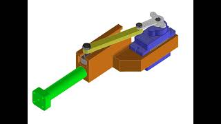 Linear motion animation with MG90s servo [upl. by Zapot415]