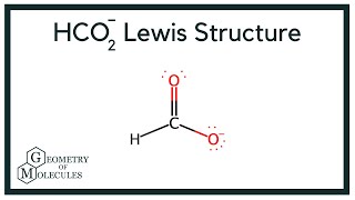 HCO2 Lewis Structure Formate Ion [upl. by Anih]