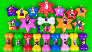 Disney Princesses Slime Looking For Digital Circus With Mixed Shapes  Satisfying Slime ASRM [upl. by Ahsak]