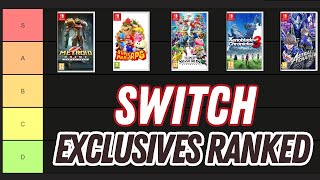 Nintendo Switch EXCLUSIVE Games Ranked  BEST to WORST Tier List [upl. by Goldin629]