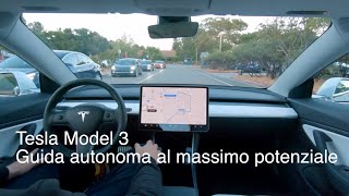 Tesla Model 3 Guida autonoma al massimo potenziale [upl. by Stalker870]