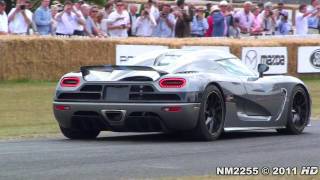 Koenigsegg Agera Full Throttle Acceleration and Fly By [upl. by Sabian]