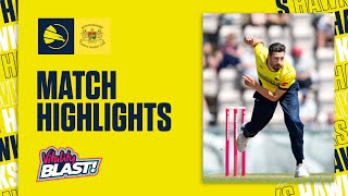 A Sensational Vince RunOut In Win  Hawks v Gloucestershire  Vitality Blast Highlights [upl. by Adikam]