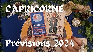 ♑️🌟CAPRICORNE 2024  Questce qui arrive vers vous cette année  Oracles et charms divinatoires [upl. by Calesta]