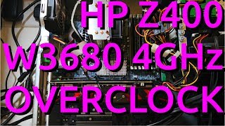 HP Z400 Workstation W3680 40GHz OVERCLOCKING Tutorial [upl. by Azal]