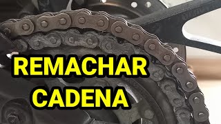 POR QUÉ REMACHAR la CADENA de la MOTO [upl. by Aitekram]