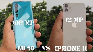 108MP vs 12MP  Mi 10 vs iPhone 11 Camera Samples [upl. by Nylasor574]