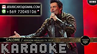 KARAOKE Chayanne  Salome Hidalgo Tx 2018 [upl. by Akcired]