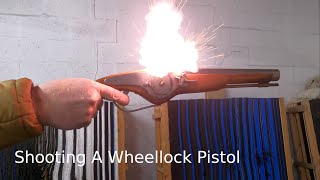 Shooting A Wheel lock Pistol [upl. by Mundford]