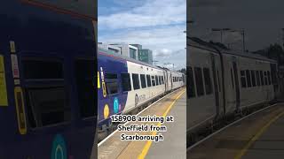 158908 arriving into Sheffield trains youtubeshorts trainspotting [upl. by Nidnarb]