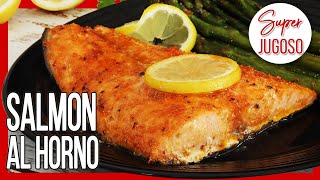 😋 SALMON AL HORNO Fácil y Rápido ► Receta de Salmón con ESPARRAGOS [upl. by Darda]