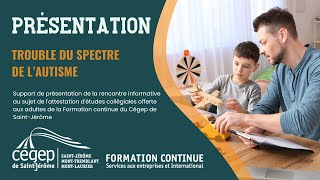 Présentation  AEC en Trouble de spectre de lautisme [upl. by Waal272]