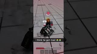 i felt his rage 😭 roblox thestrongestbattlegrounds [upl. by Haletta]