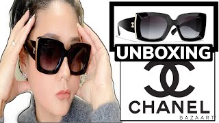 UNBOXING CHANEL SUNGLASSES  MY FIRST CHANEL SUNGLASSES [upl. by Stulin]