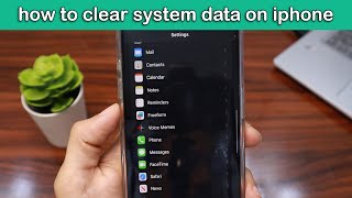 How to Clear System Data on iPhone Step by Step [upl. by Odarnoc720]