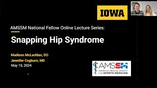 Snapping Hip Syndrome with Two Iowa Fellows  AMSSM Sports Ultrasound Case Presentation [upl. by Ellicec]