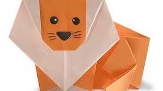 Origami Lion Tutorial [upl. by Nahtanoj646]