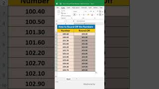 How to Round Off the Numbers in Microsoft Excel excel exceltutorial youtubeshorts [upl. by Driscoll515]