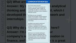 4 Most Common Job Interview Questions and Answers for Accounting and Finance Jobs [upl. by Damalis427]