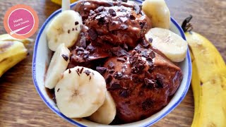 Only 2 Ingredients Chocolate Banana Ice Cream Recipe by Home Cook Diaries [upl. by Platto]