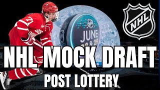 NHL Mock Draft  Post Draft Lottery  Daily Faceoff Live [upl. by Conlin519]