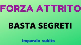 Forza d attrito ecco tutto quello che devi sapere [upl. by Arymas990]