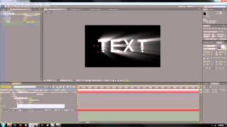 Light Ray Text In Adobe After Effects CS5 CS6 [upl. by Anitsirk]