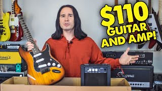 Cool Looking Guitar STARTER PACK Only Costs 110 on Amazon [upl. by Ahtennek]