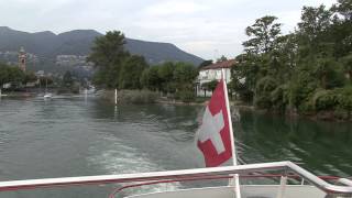 panorama dal lago di Lugano o Ceresio  lacke Lugano [upl. by Elder455]